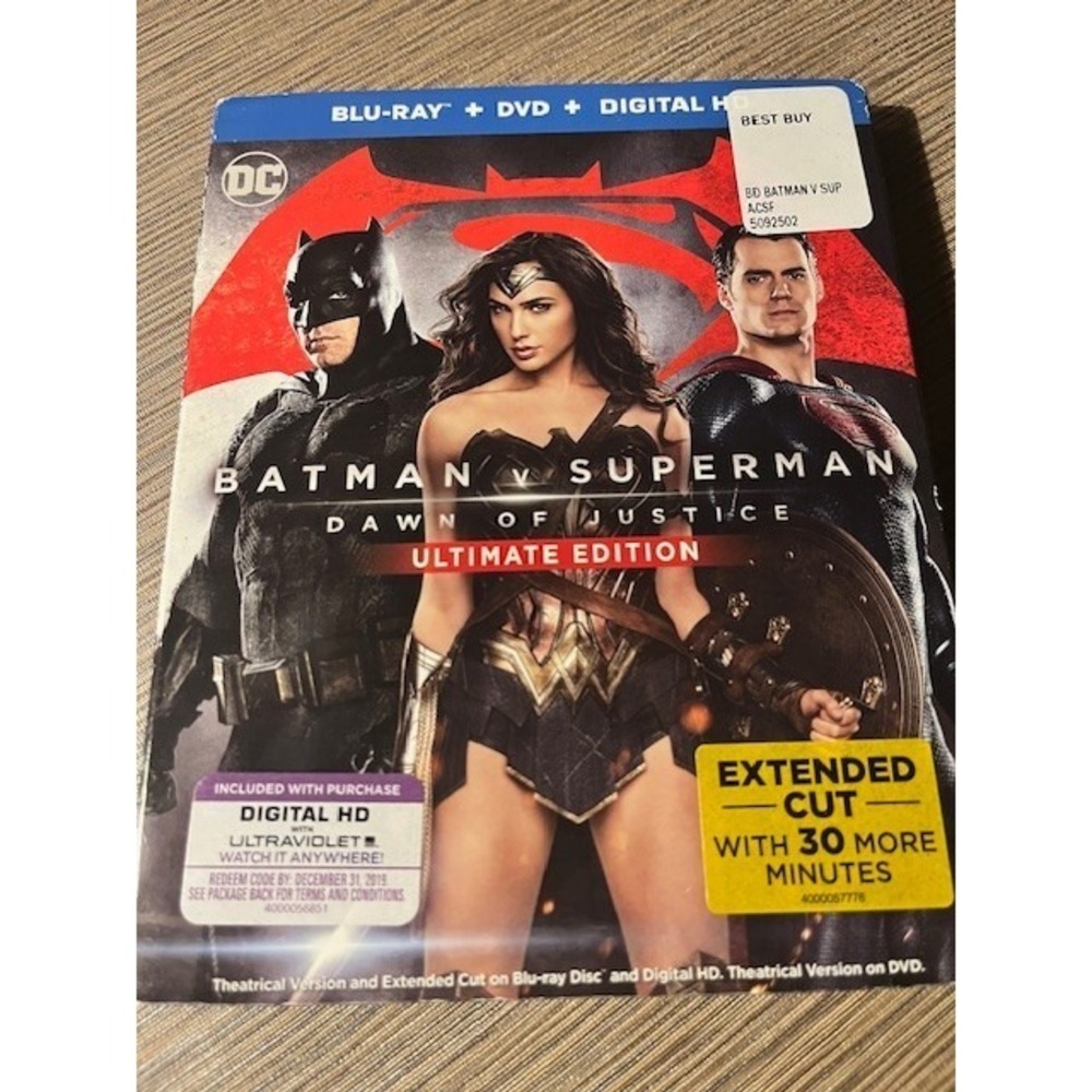 Batman v Superman: Dawn of Justice Ultimate Edition! Blu-ray & Dvd‎